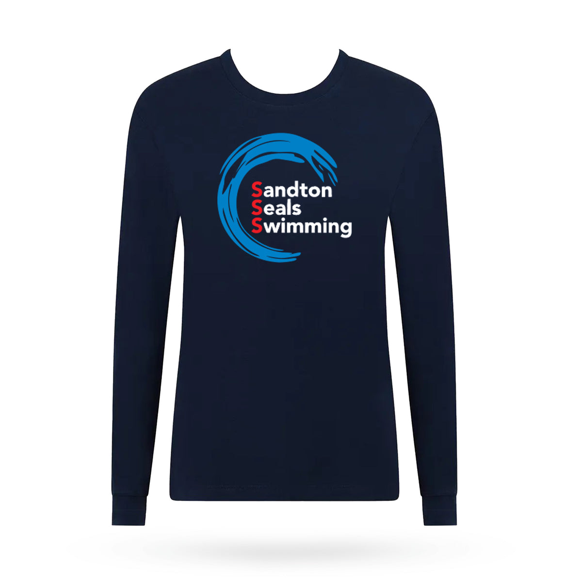SSS Navy Long Sleeve T-Shirts Mens