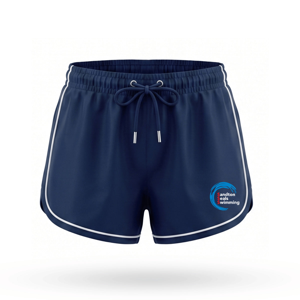 SSS Navy PLAYR Ladies Shorts with White Piping Size