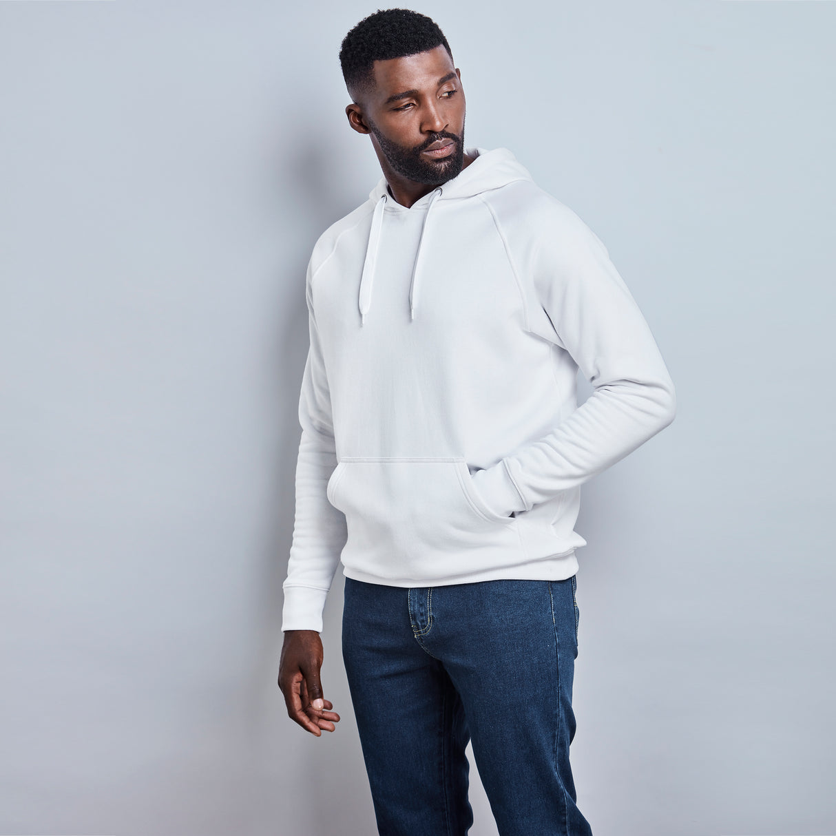 Mens Harvard Heavyweight Hooded Sweater - Black