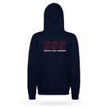 SSS Navy Hooded Sweater with Kangaroo Pockets Mens