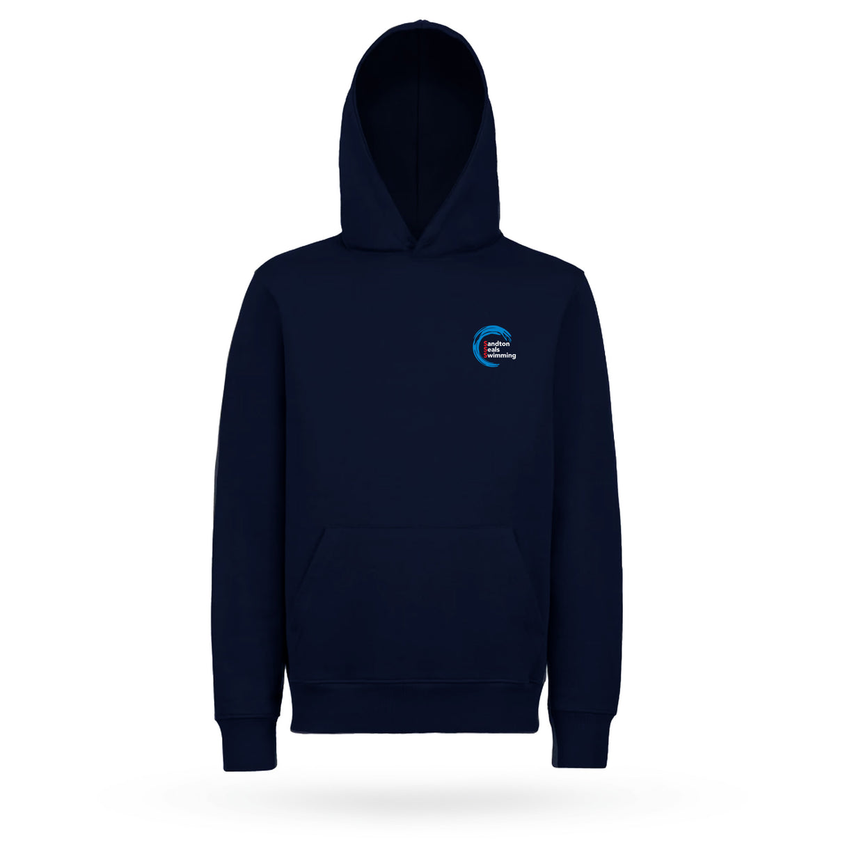 SSS Navy Hooded Sweater with Kangaroo Pockets Mens